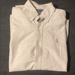Men’s Ralph Lauren Light Gray Button Down